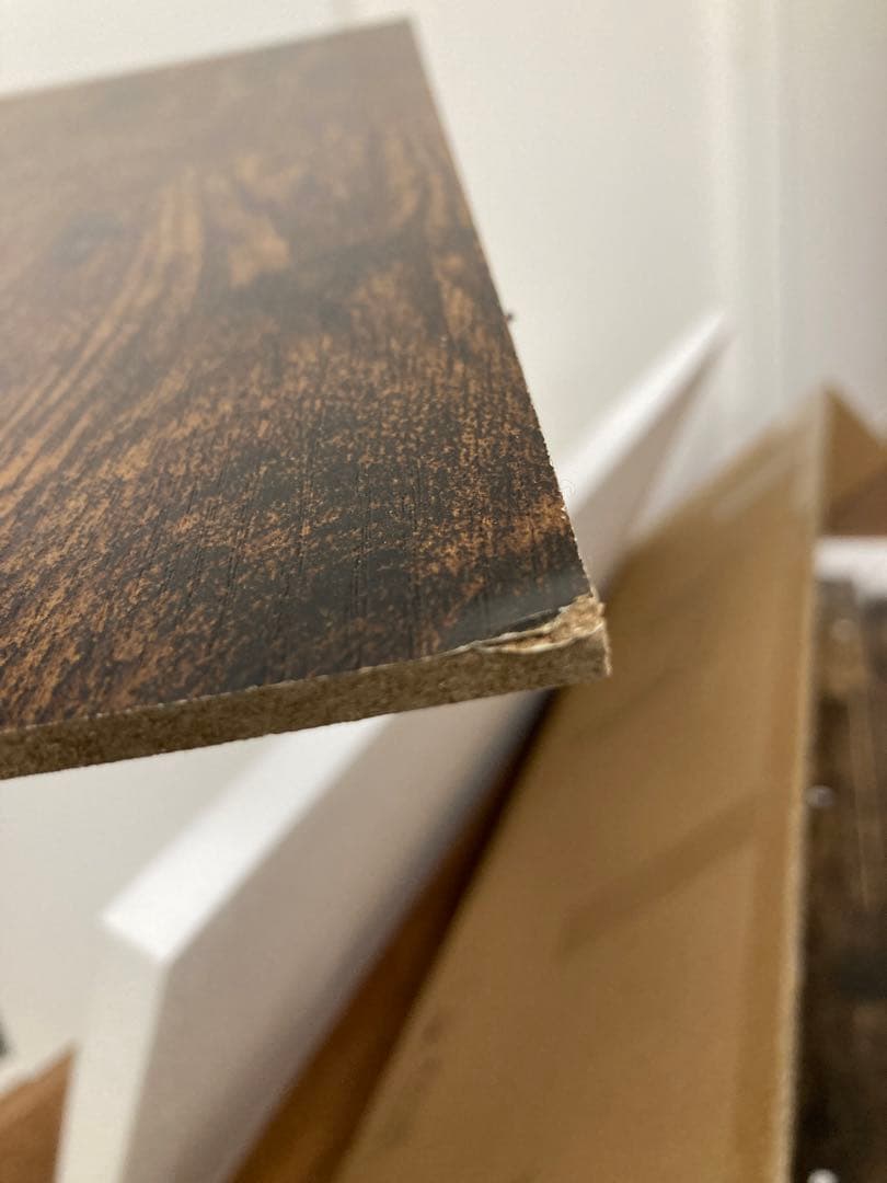 新品未使用⭐️ダークブラウン木製パソコンデスク アンティーク調 一人暮らし