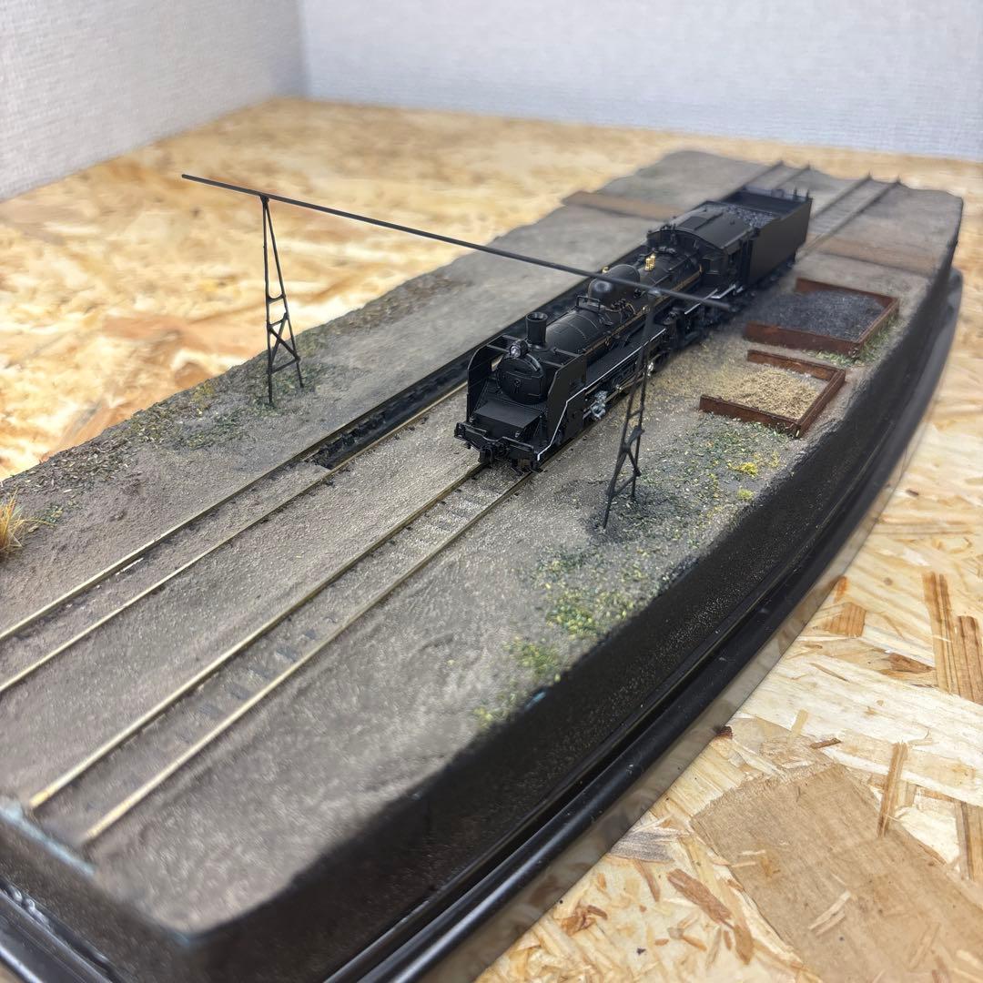 【ケースあり】Nゲージ対応蒸気機関車撮影ベース 機関区ピット付き