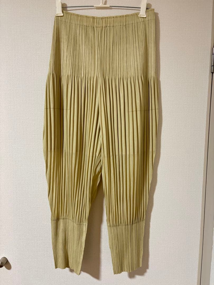 PLATS PLEASE プリーツサルエルパンツ レモンイエロー