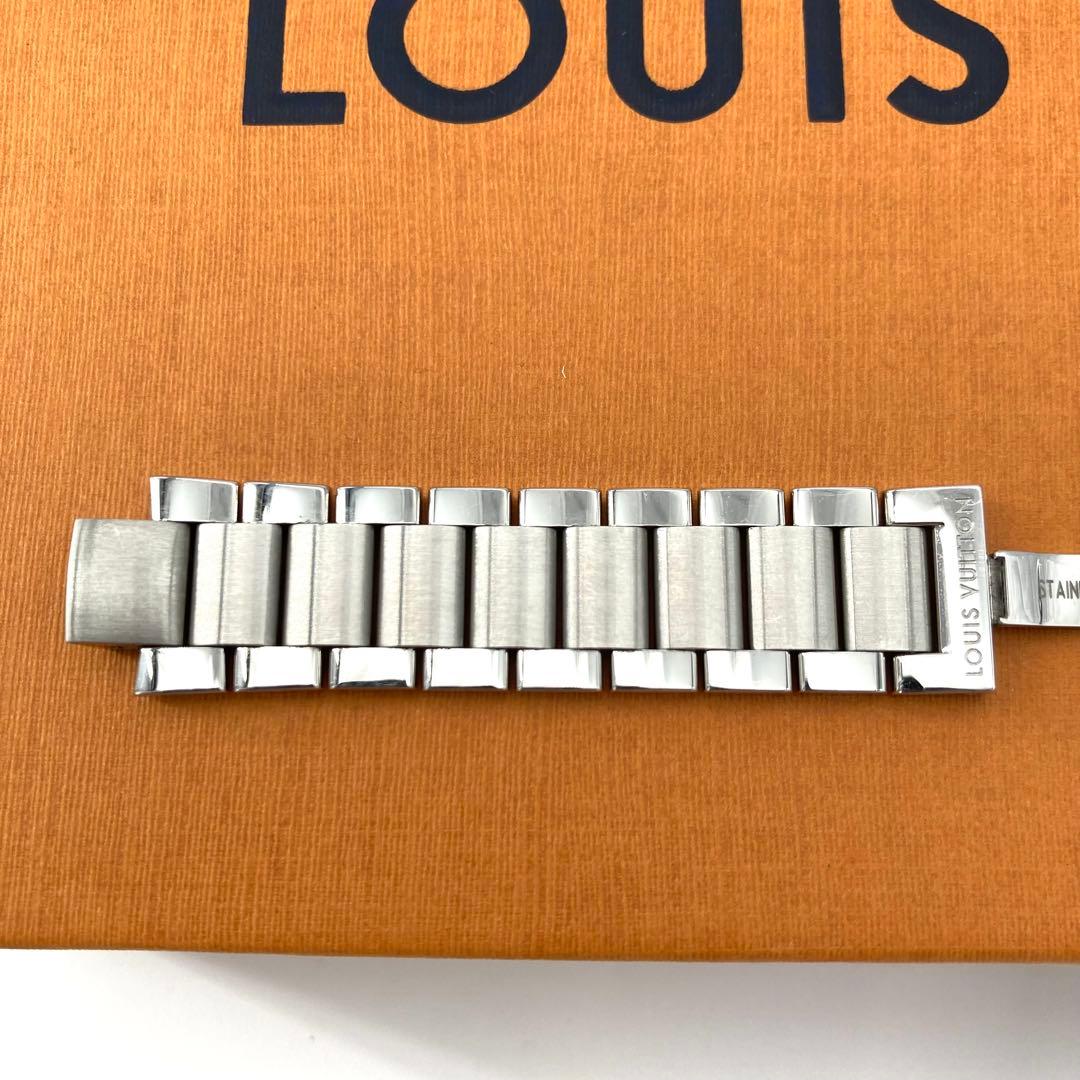 美品 ルイヴィトン タンブール 純正 ステンレスベルト シルバー 時計