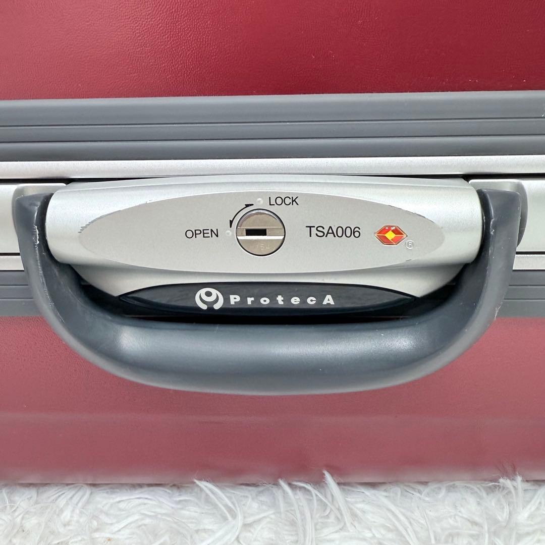 PROTECA プロテカ 赤 82L 大容量 4輪 スーツケース キャリー