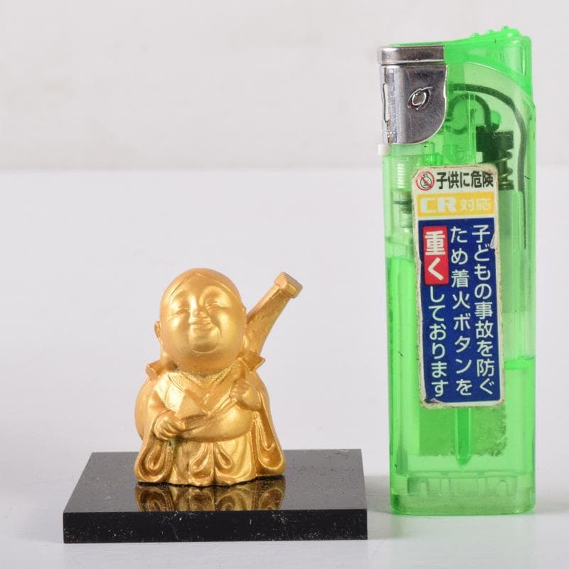 銅塗金　七福神　縁起物　置物　25体まとめて　ケース付　M　7306