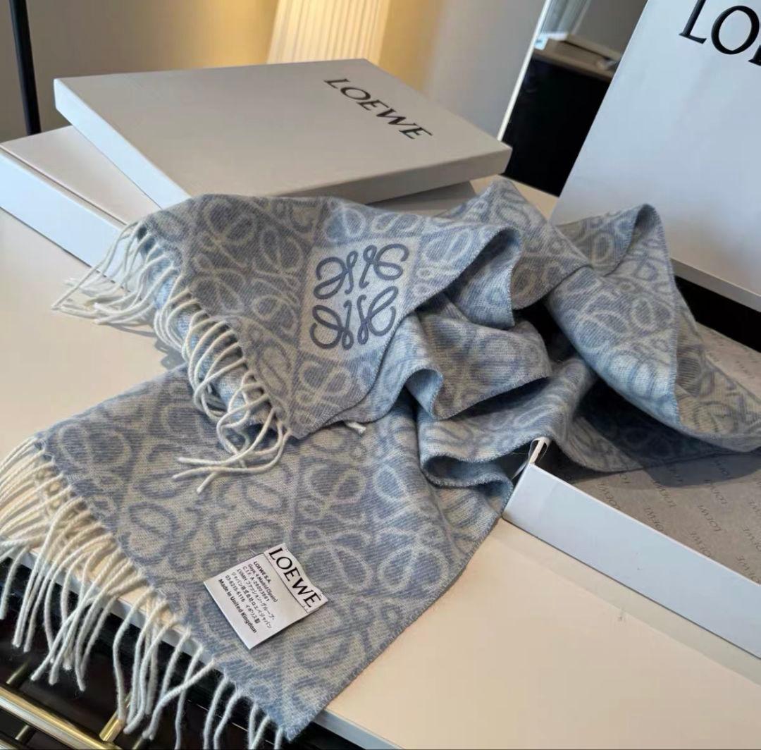 LOEWE ロエベ マフラー ブルー