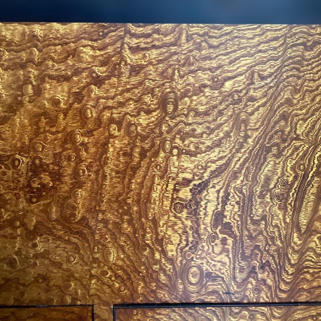 江戸火鉢　アンティーク　火鉢　時代物　欅　玉杢　黒柿　稀少杢