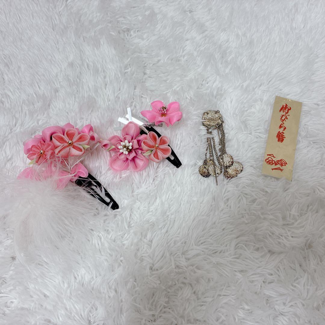 七五三 753 ７歳 はこせこセット　帯つき　小物多数　結び帯　箱せこ