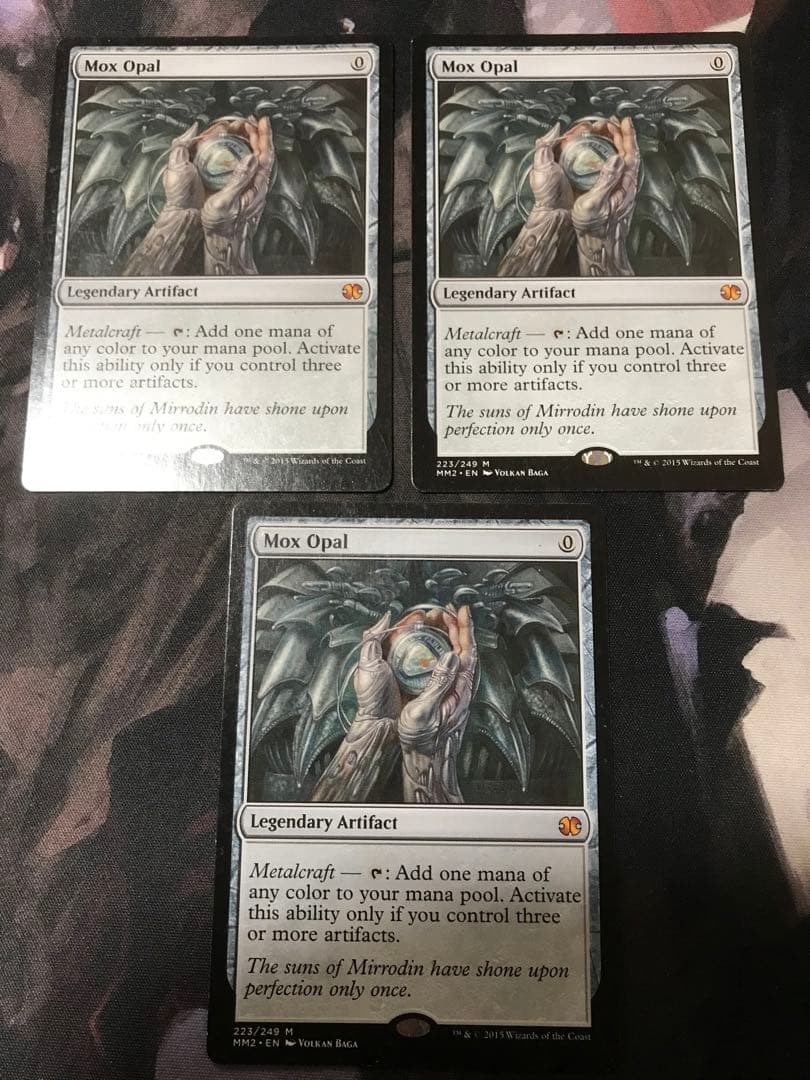 オパールのモックス　英語３枚セット　mtg
