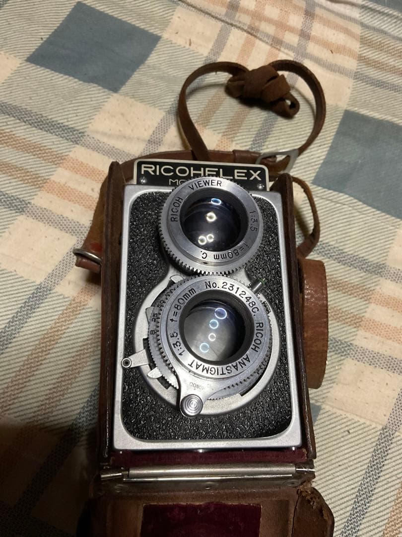 RICOH FLEX model Ⅵ カバー付き、レンズキャップ欠【昭和レトロ】