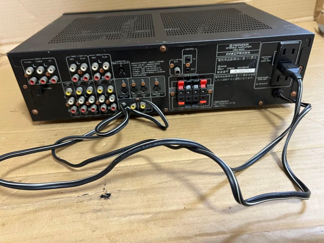 Pioneer VSA-530 ￥53,800(1989年10月発売)