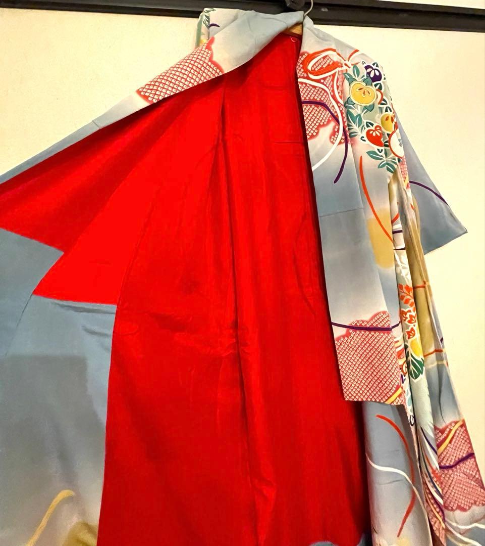 即購入OK！美品！豪華アンティーク振袖　刺繍が美しい