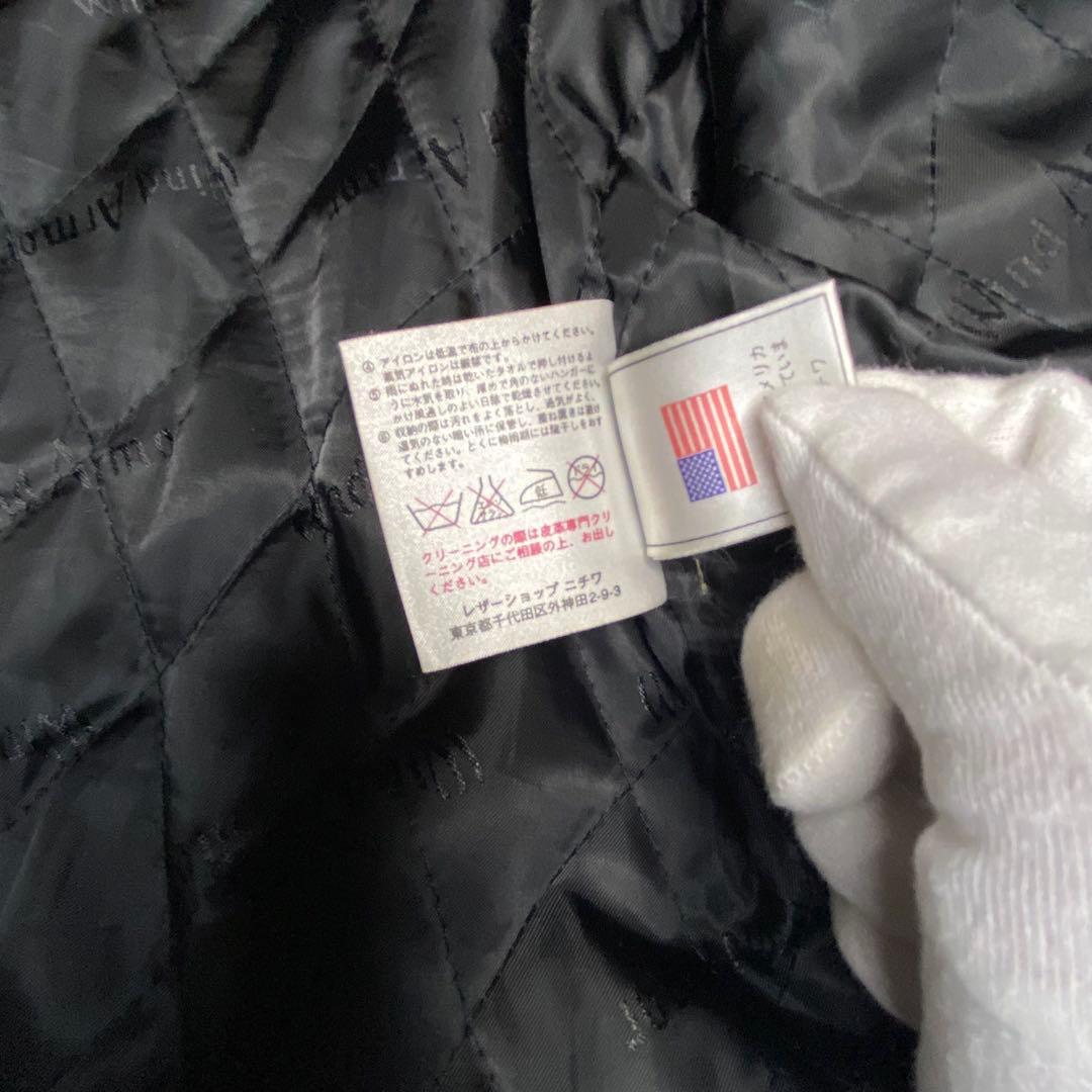 WindArmor ウィンドアーマー シングルライダース リアルレザー牛革 L