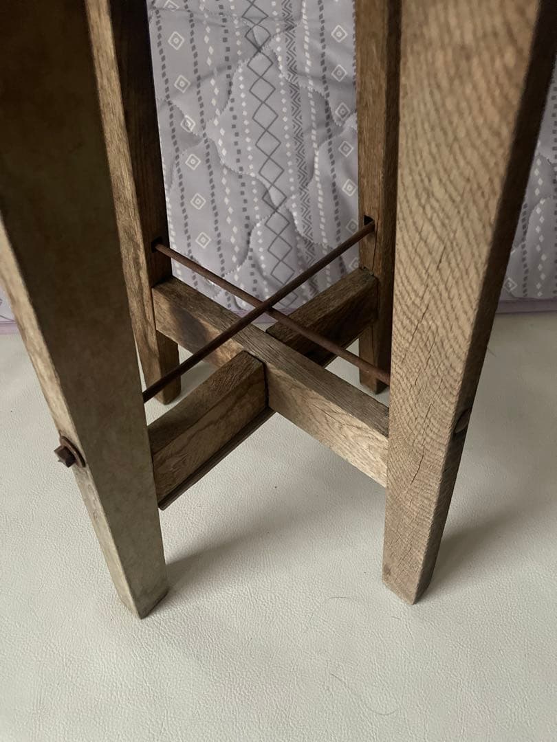 かなり古い 丸椅子 木製 スツール レトロ アンティーク ヴィンテージ チェア