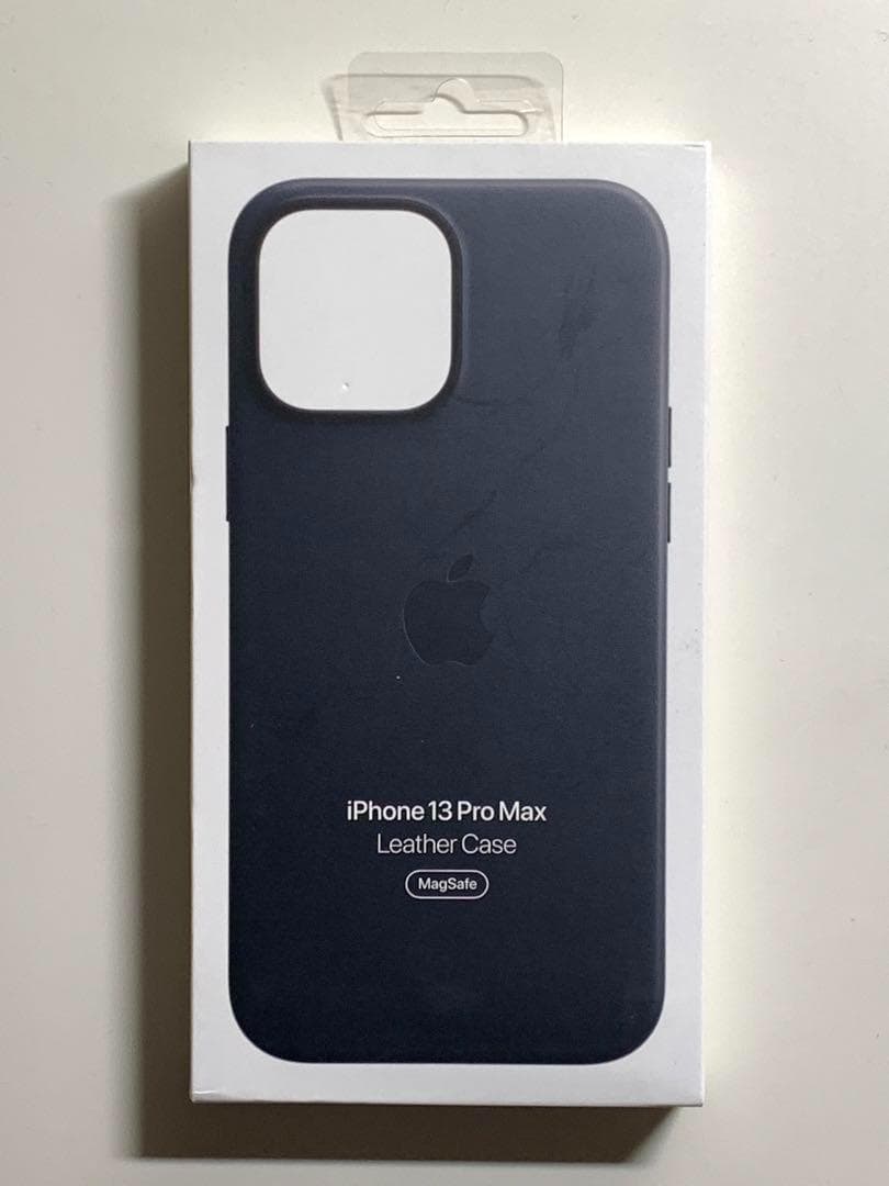 【新品】純正 iPhone 13 Pro Maxレザーケース・ミッドナイト①
