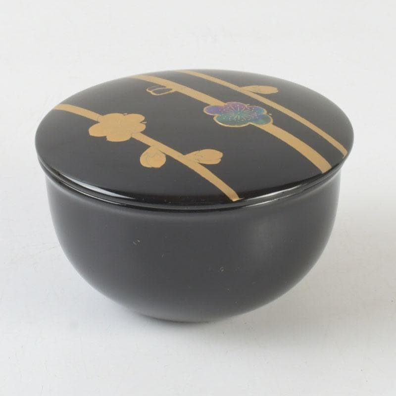 茶道具　山中塗　中村宗悦作　春秋棗　共箱　V　9627