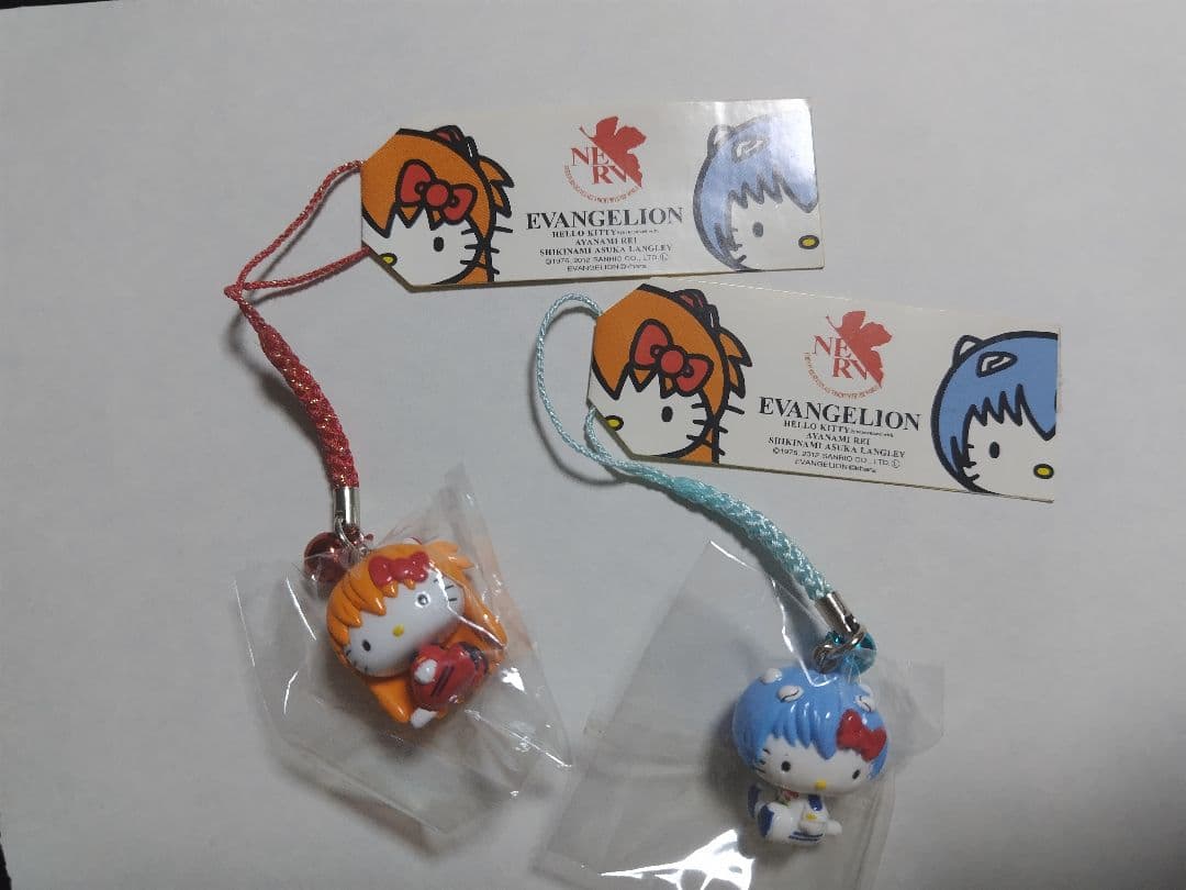 キティ　エヴァンゲリオン　コラボ　レイ　アスカ　コラボ　根付け　レア