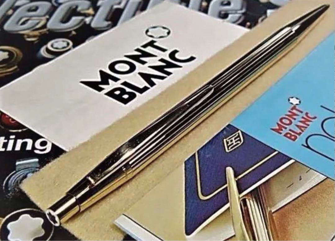 モンブラン　ペンシル★金運を呼ぶ黄金色！総金張り稀少なノブレスNo1547鉛筆