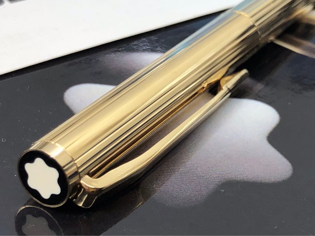 モンブラン　★金運を呼ぶ総金張り未使用に近い価値の高い逸品！ノブレスNo1147