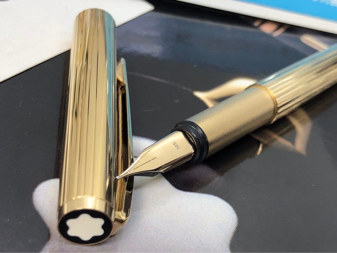 モンブラン　★金運を呼ぶ総金張り未使用に近い価値の高い逸品！ノブレスNo1147