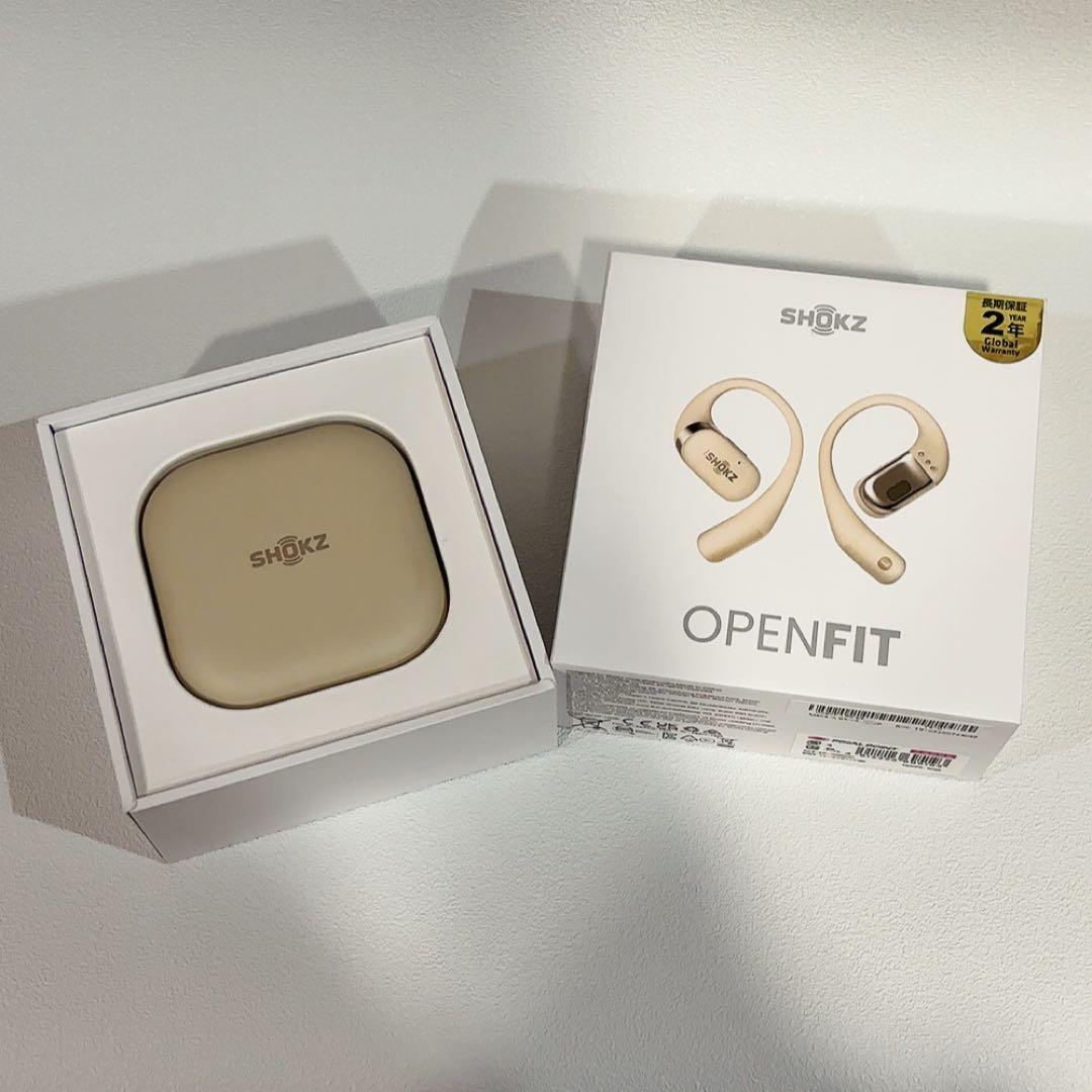 SHOKZ OPENFIT ベージュ 骨伝導イヤホン