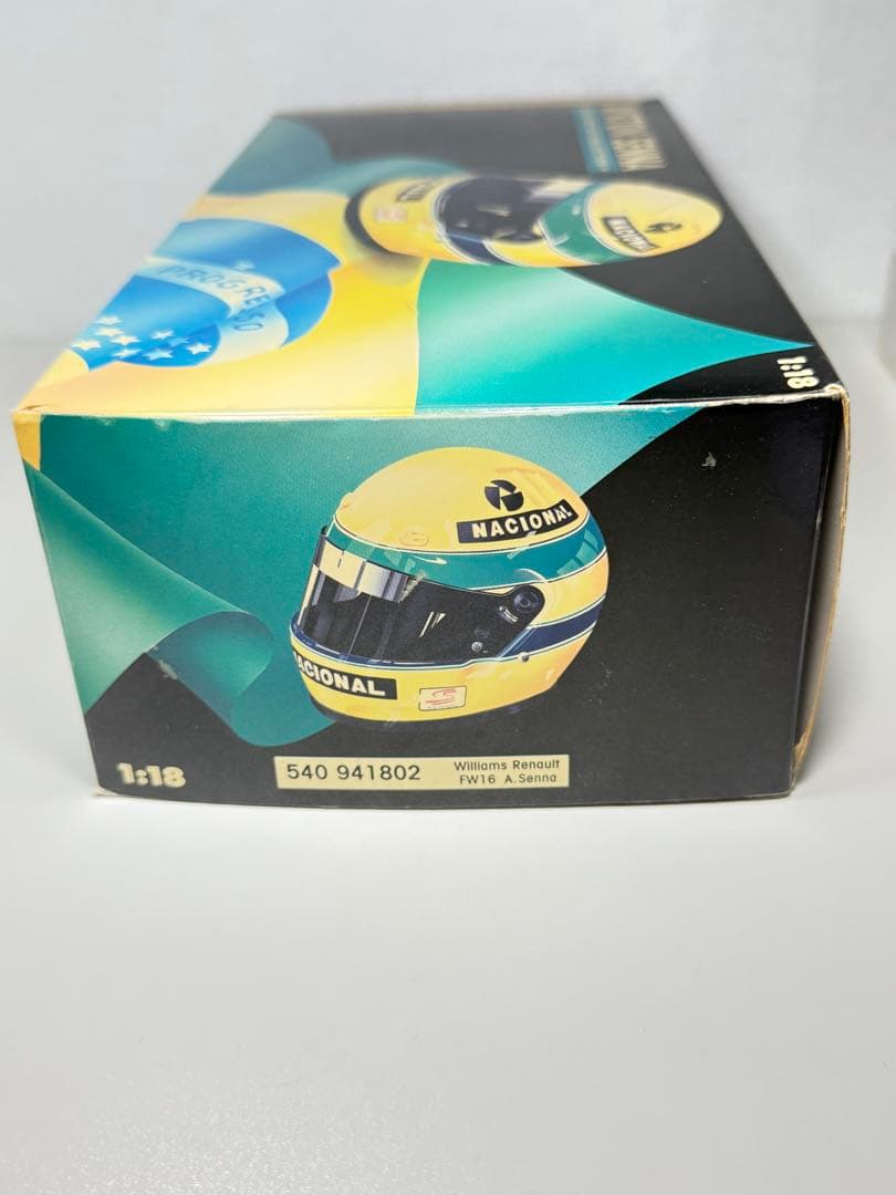 未使用　マクラーレン　アイルトンセナ　1994 FW16 1/18
