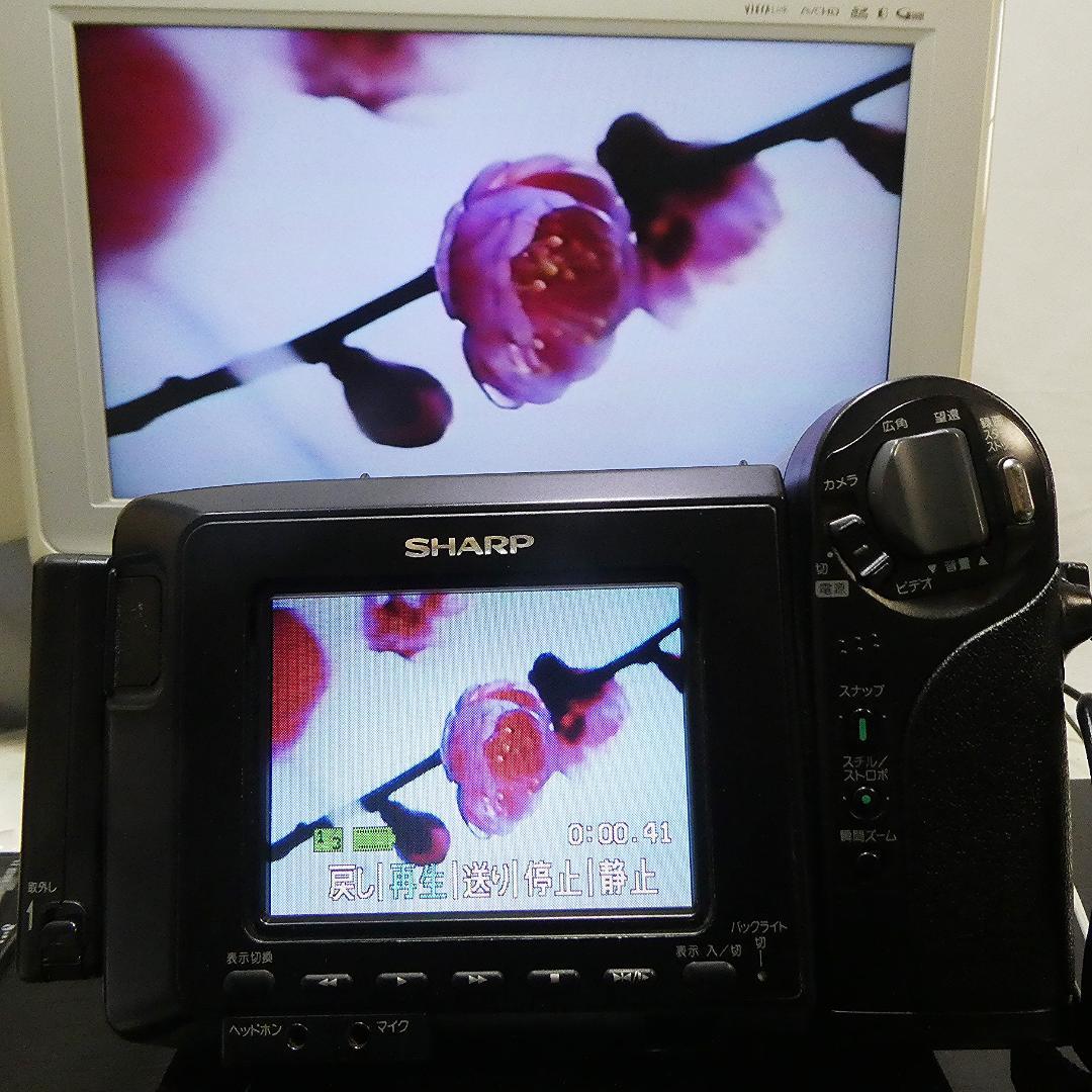 動動作良好 ビデオHi8 シャープ VL-HL15 8ミリビデオカメラDVD化に