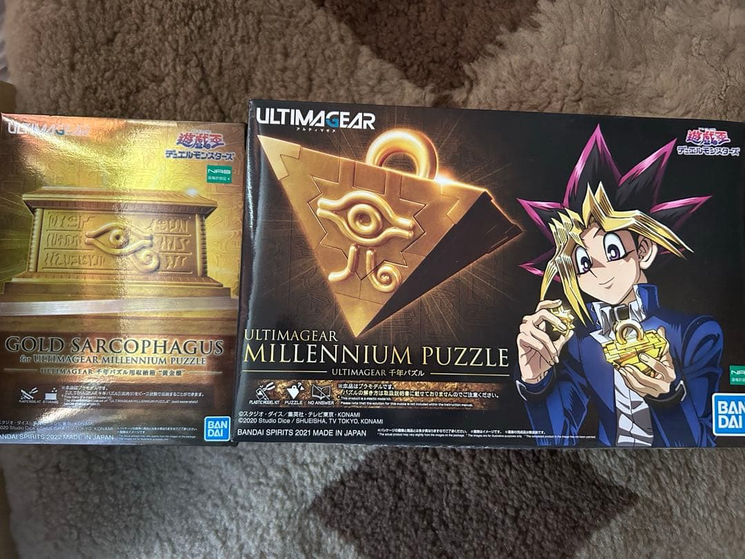 遊戯王 千年パズルと黄金櫃 セット プラモデル