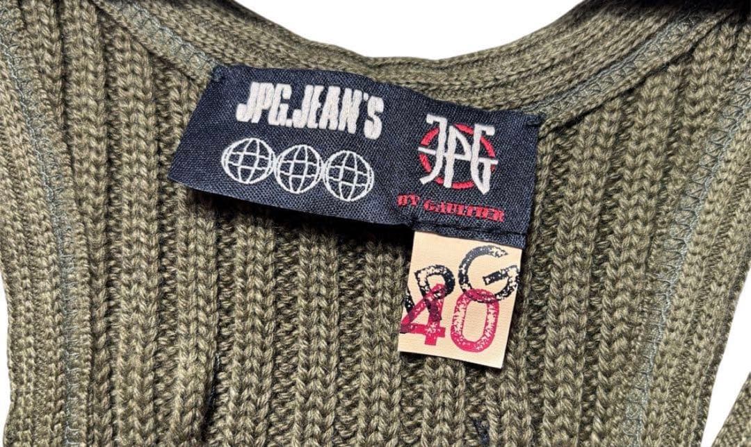 jean paul gaultier リブ 40サイズ オリーブ