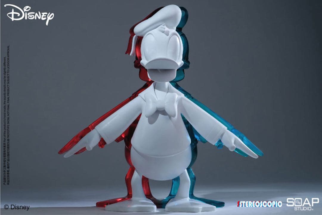 ドナルドダック ステレオスコピックスタチュー　ディズニー　ピュアホワイト