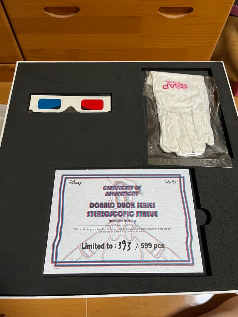 ドナルドダック ステレオスコピックスタチュー　ディズニー　ピュアホワイト