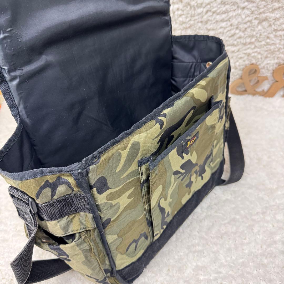 初期A BATHING APE / ベイシング エイプ　レコードバッグ　カモフラ