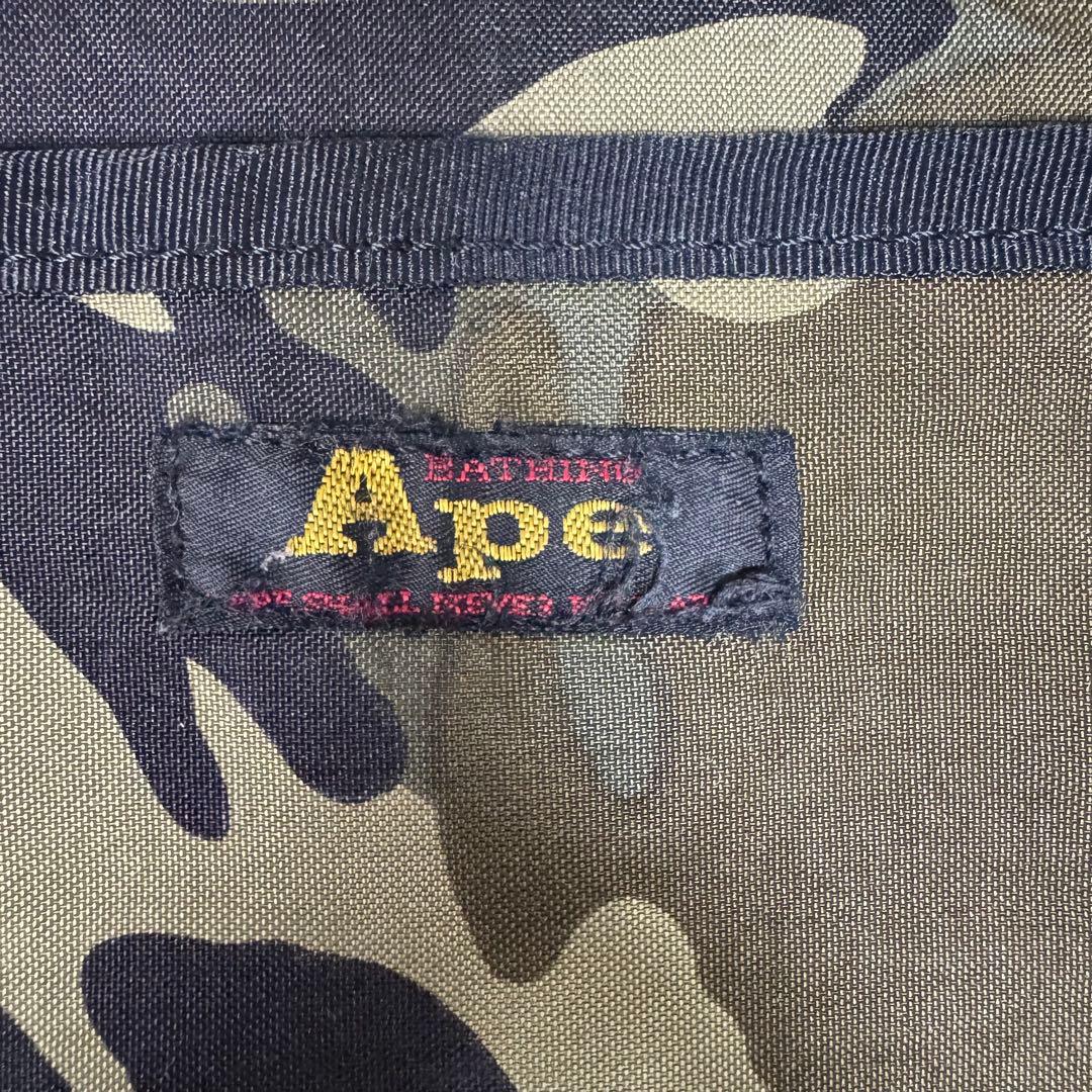 初期A BATHING APE / ベイシング エイプ　レコードバッグ　カモフラ