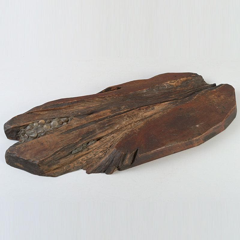 天然木　敷板　飾台　煎茶台　重さ約1443ｇ　V　9350