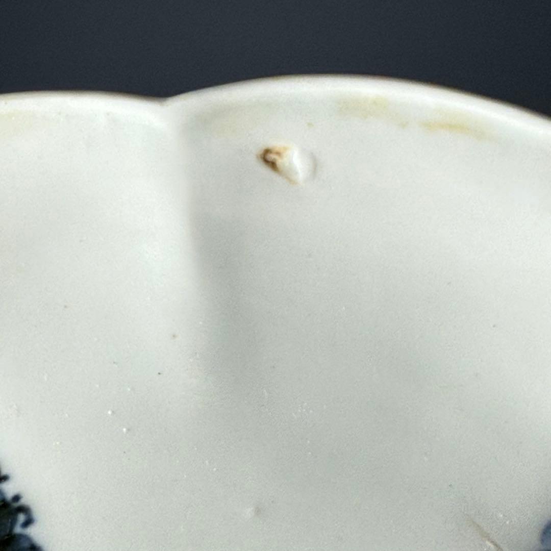 大正〜昭和初期　十二代柿右衛門　錦　丸文様　鳳凰文　変形皿　角福　十枚　希少な器