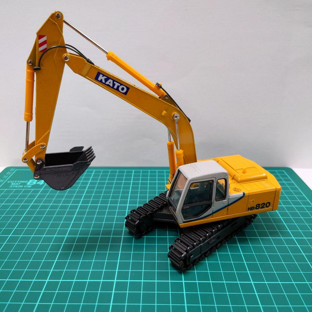 加藤　ショベルカー　建機　レトロ　ミニチュア　パワーショベル　Toy Car