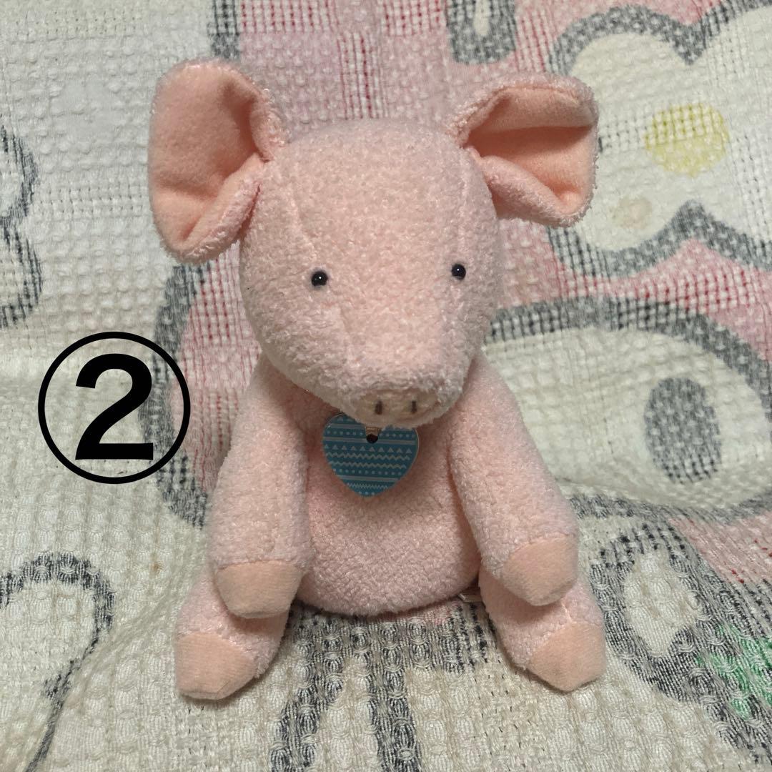 モンスイユ　ブタ　ショコラ　ぬいぐるみ　2こセット　バラ売り不可　中古品