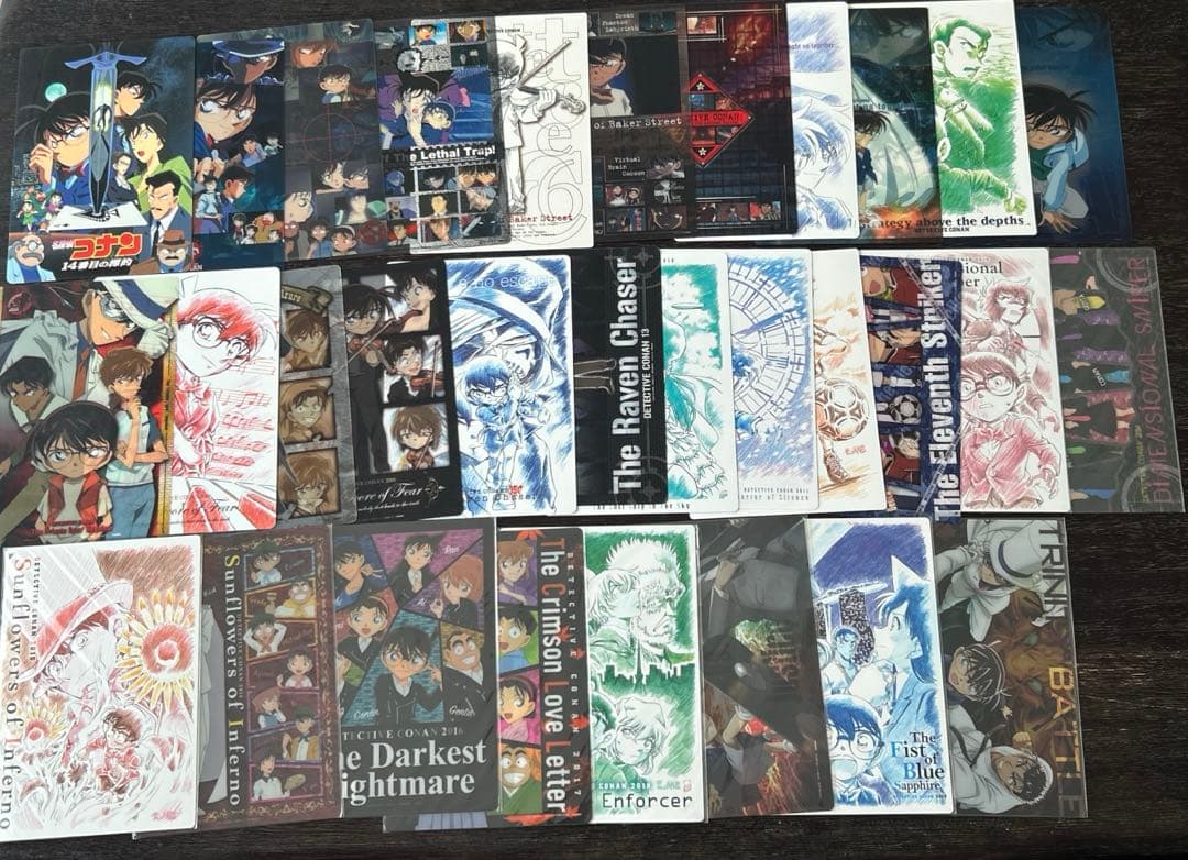 名探偵コナン　グッズ　映画　下敷き　計31枚　まとめ売り