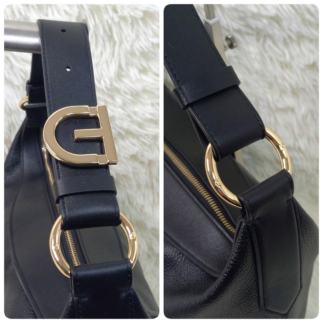 【未使用・現行】COLE HAAN カミラ ホーボー レザー ワンショルダー 黒