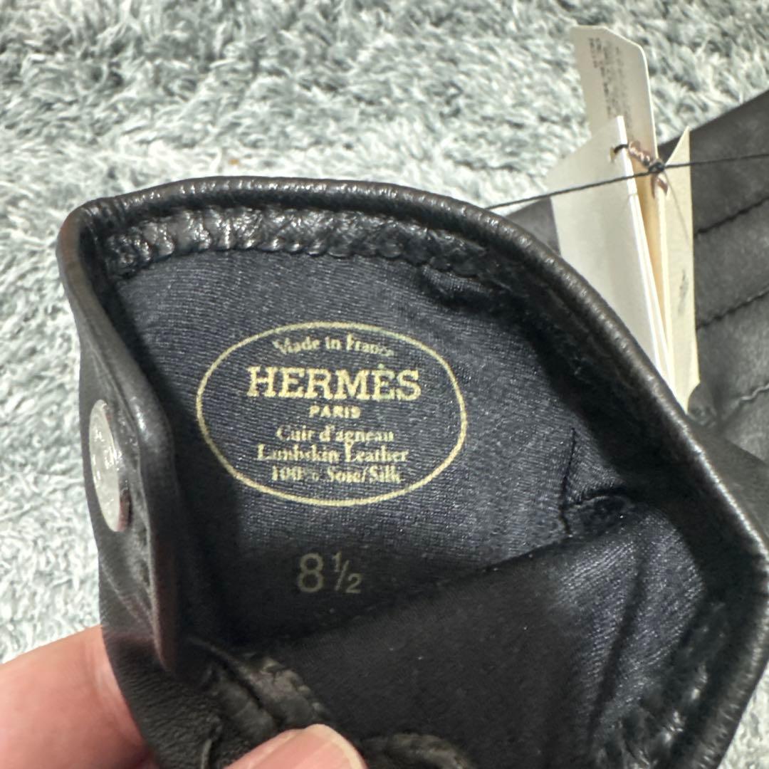 新品未使用 HERMES エルメス セリエ ラムレザー グローブ