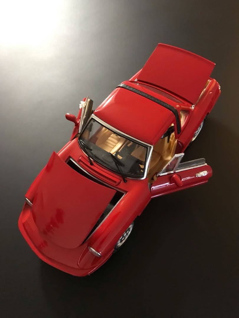 スーパーカー　アルファロメオ スパイダー 1/18 レッド 当時物 イタリア製