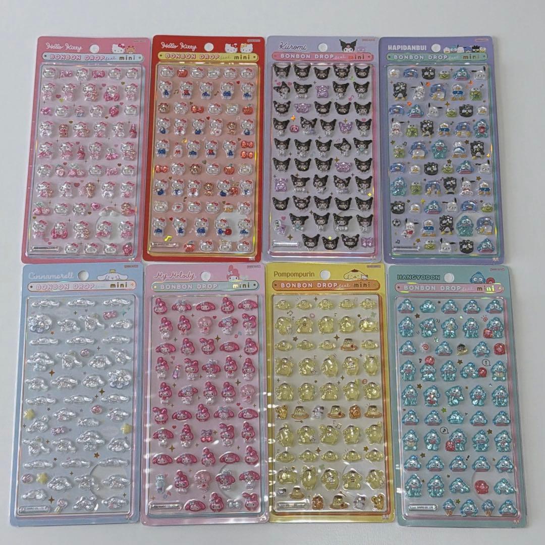 【正規品】サンリオ ボンボンドロップシール8枚セット