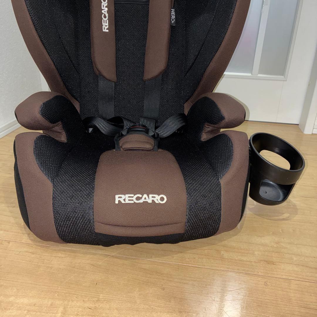 美品　RECARO チャイルドシート ブラウン　上位機種　HERO搭載機種