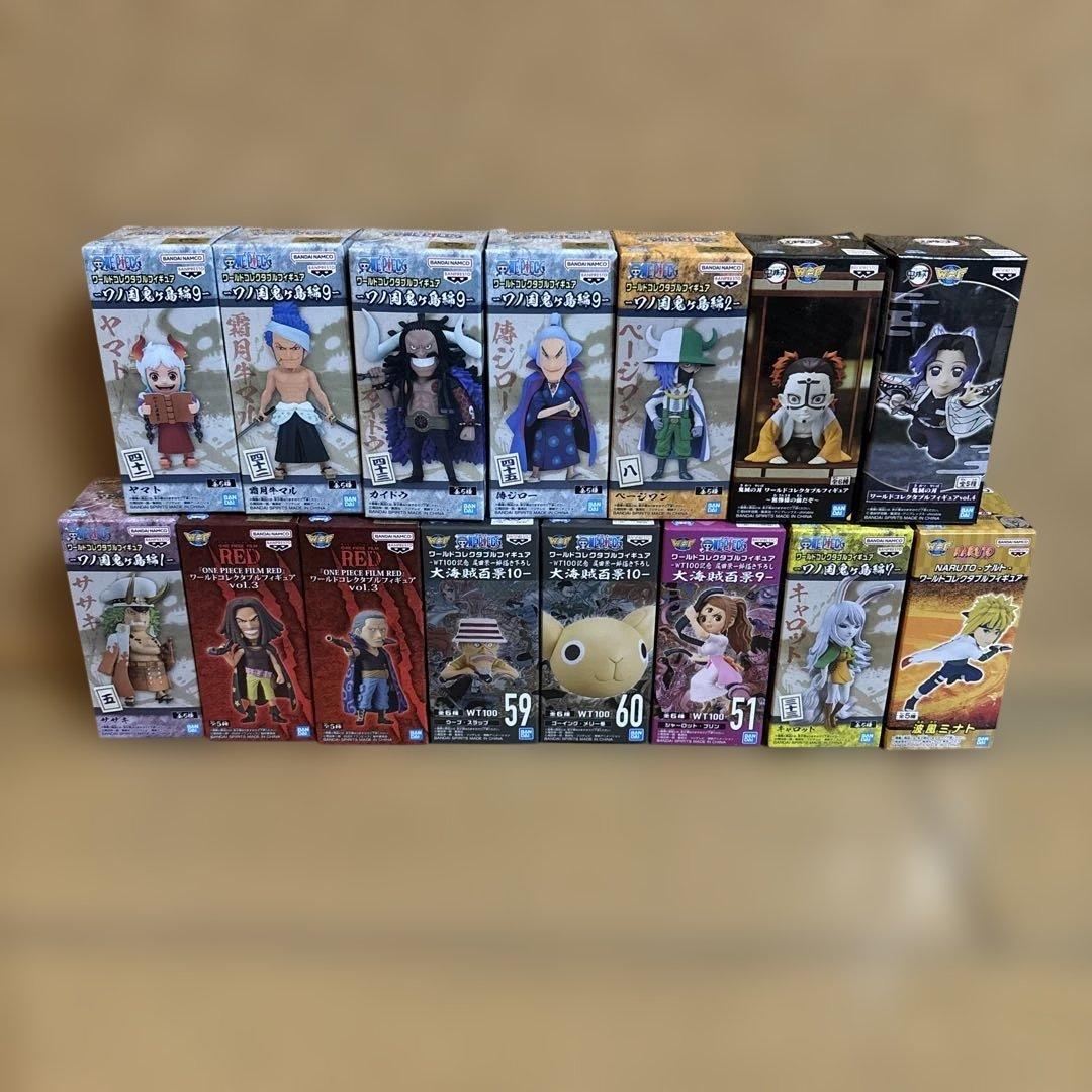 コレクタブルフィギュア　ワンピース・ナルト・鬼滅の刃　いろいろ15種