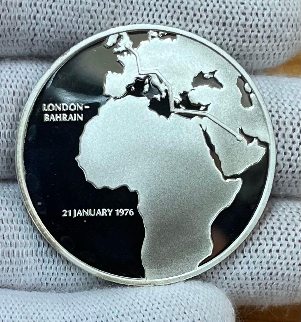 コンコルド就航特別記念 純銀メダル(silver925) フランクリン・ミント