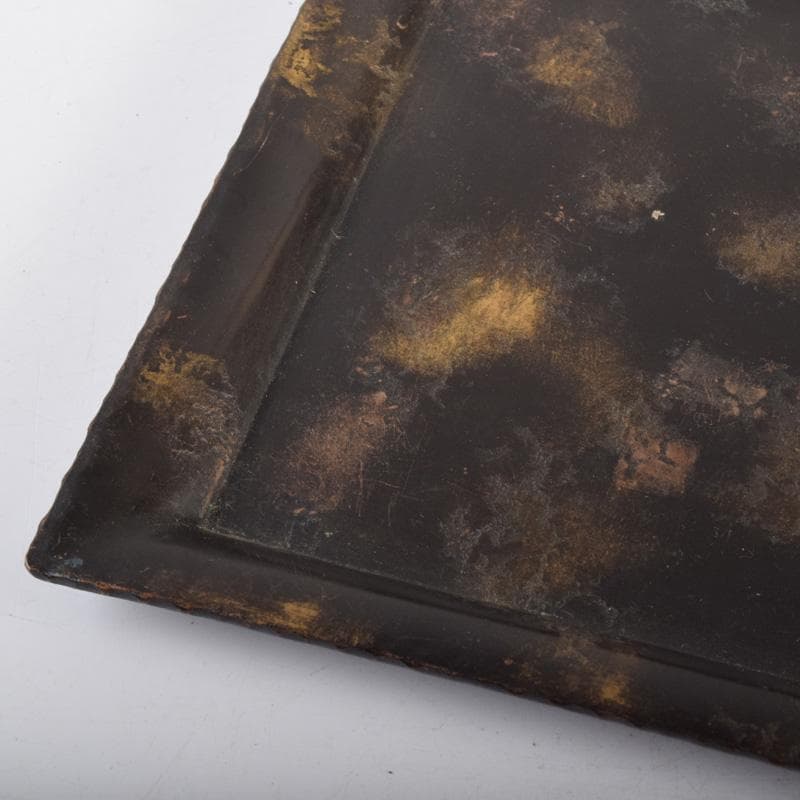 七宝焼　安藤七宝店　富士図　煙草入　煙草盆　共箱　V　7977