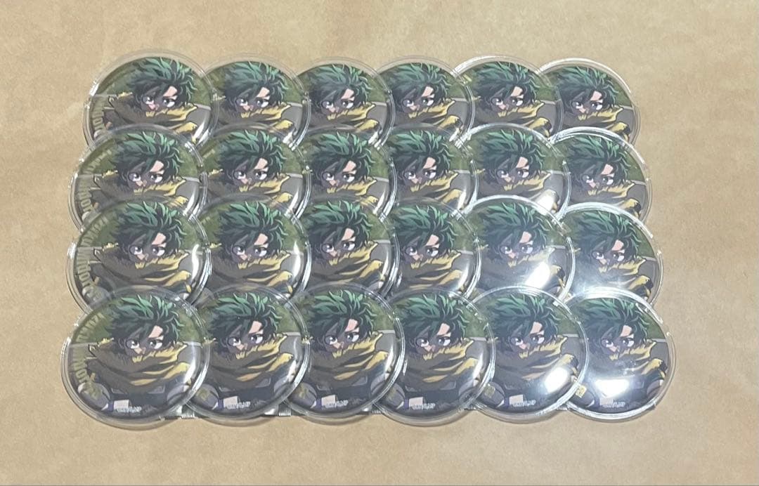 ヒロアカ　緑谷出久　缶バッジ　痛バック　ヒーロープラザ