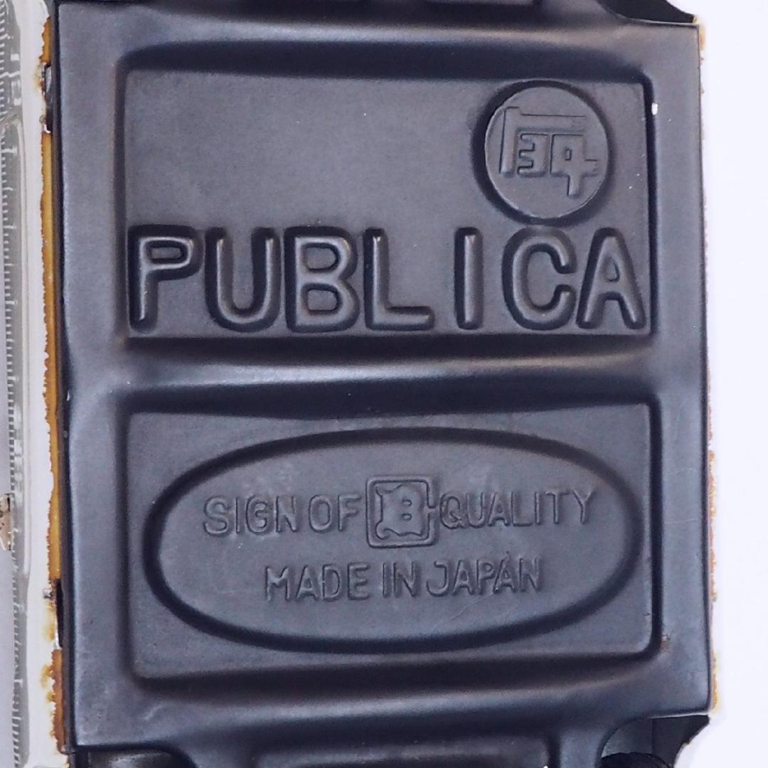 萬代屋【トヨタ パブリカ水色】ブリキ ミニチュア自動車tin toy car箱無