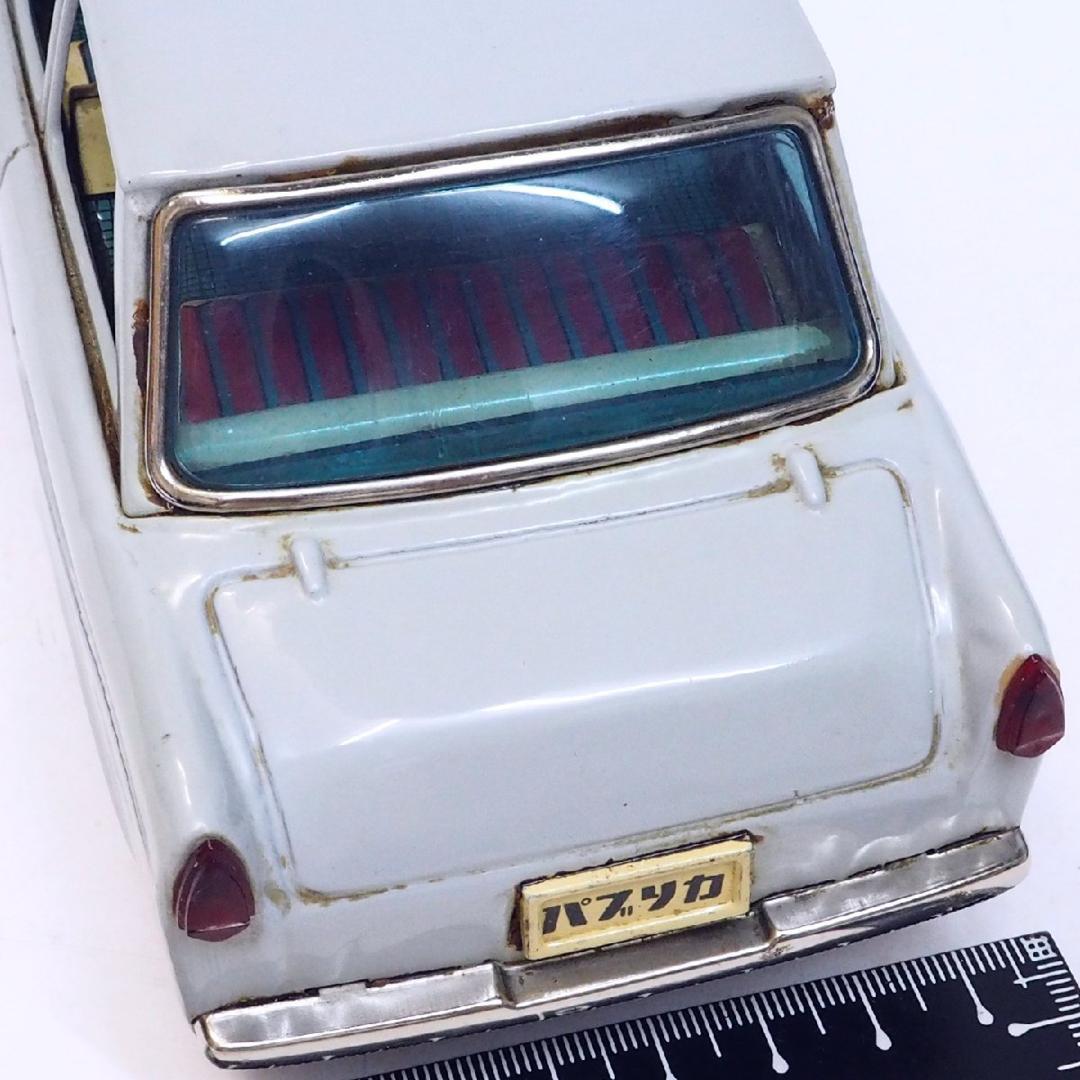 萬代屋【トヨタ パブリカ水色】ブリキ ミニチュア自動車tin toy car箱無