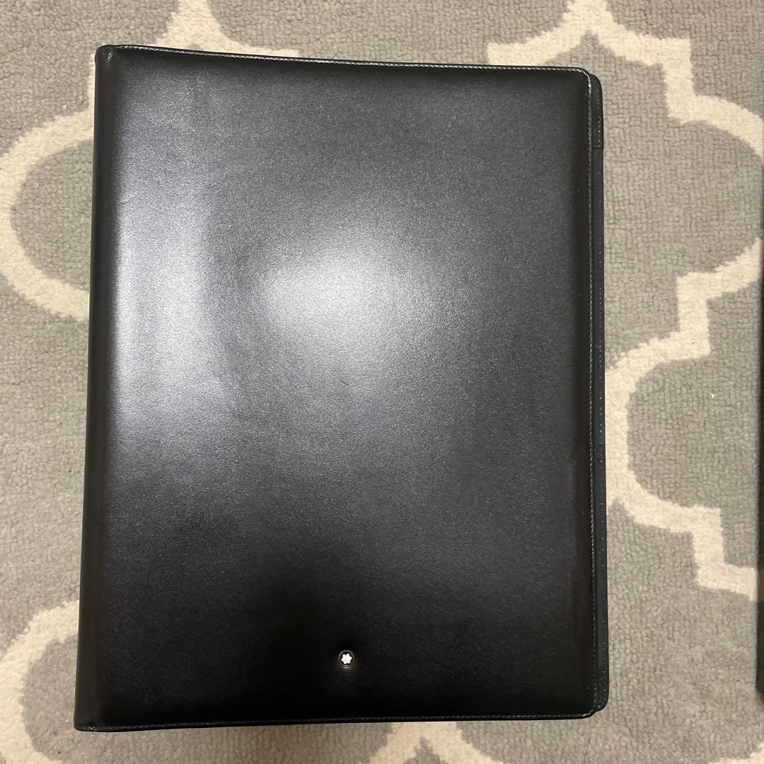 モンブラン黒 スプリングファイル 内ポケット付き