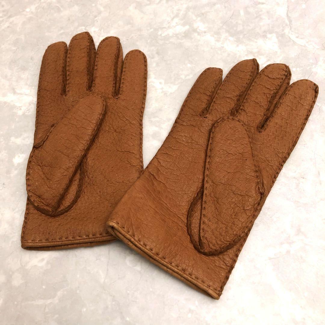 ★美品★GANTIER CAUSSE ガンコス/コース ペッカリーレザーグローブ
