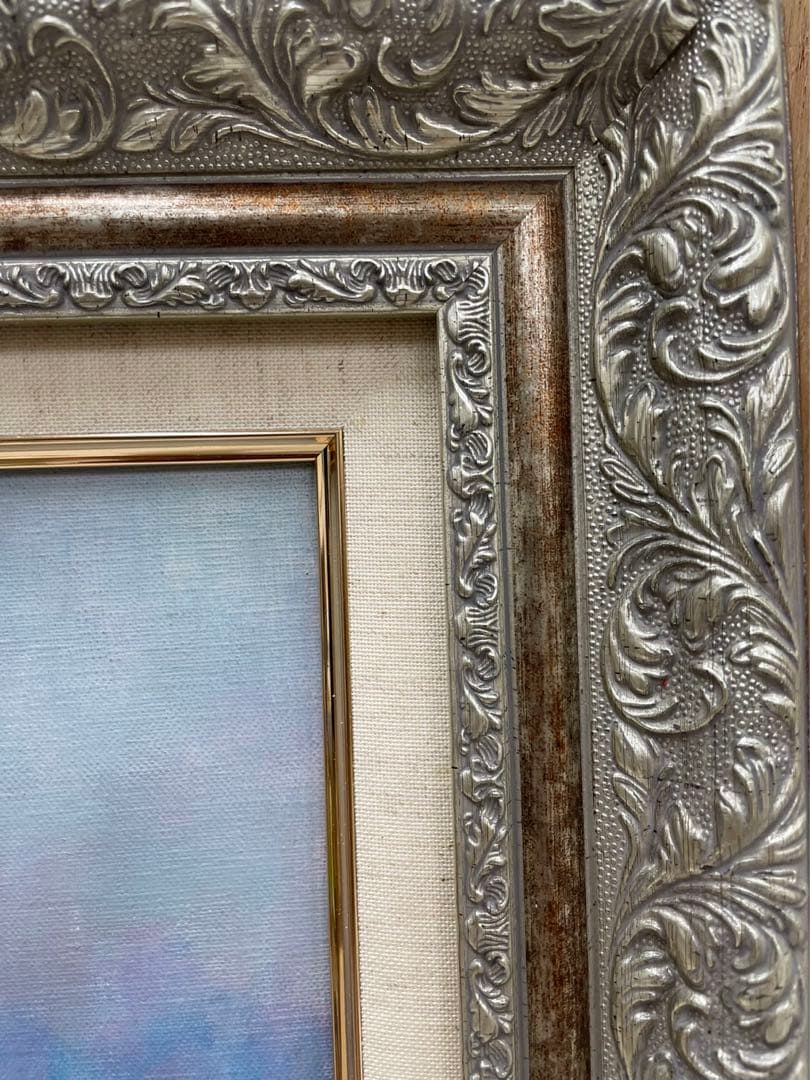 油彩画  F6 菊池信博 (舞妓)  題名 (去り行く秋)