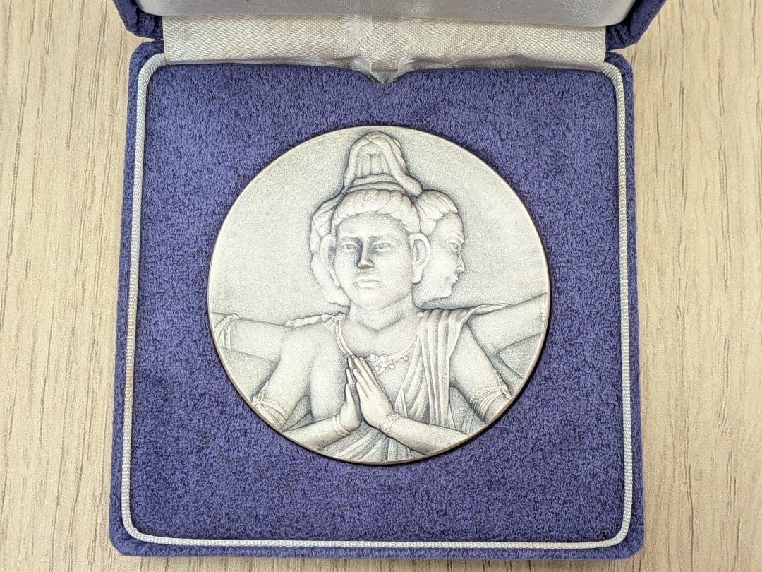 【美品】興福寺 阿修羅像 純銀（999）メダル 160g